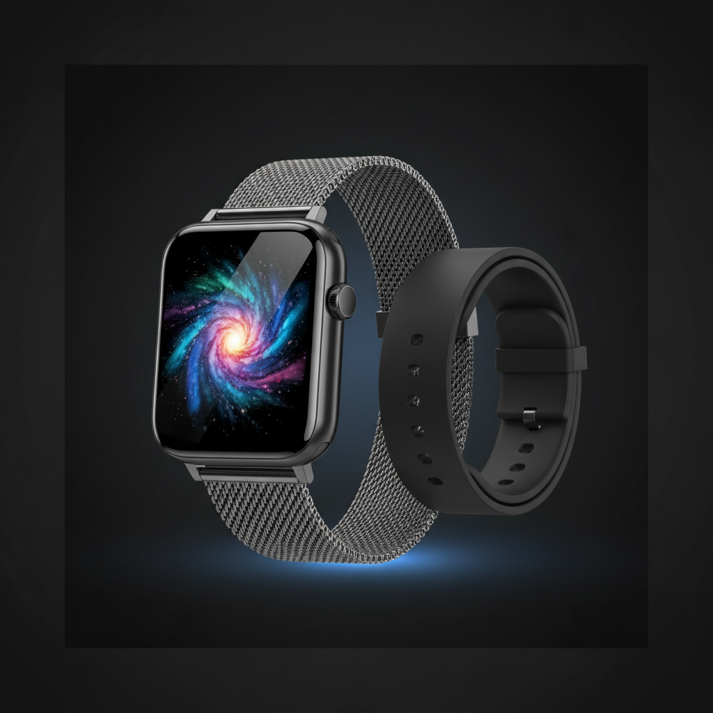 Men's smart watch with Bluetooth calls and fitness tracking