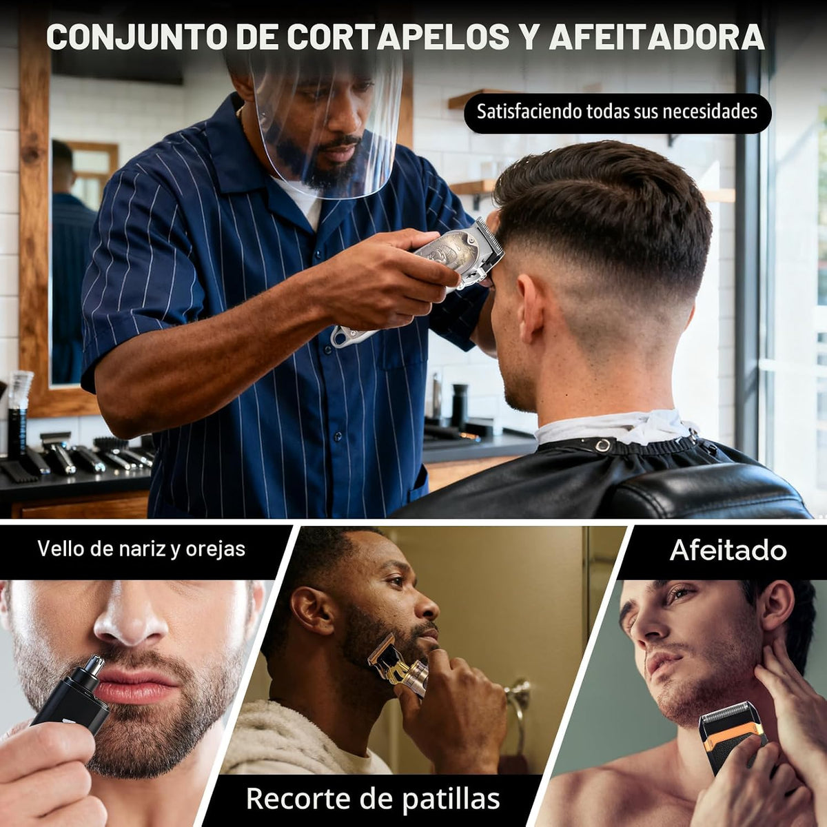 Set de cortapelos dorado - vista 6