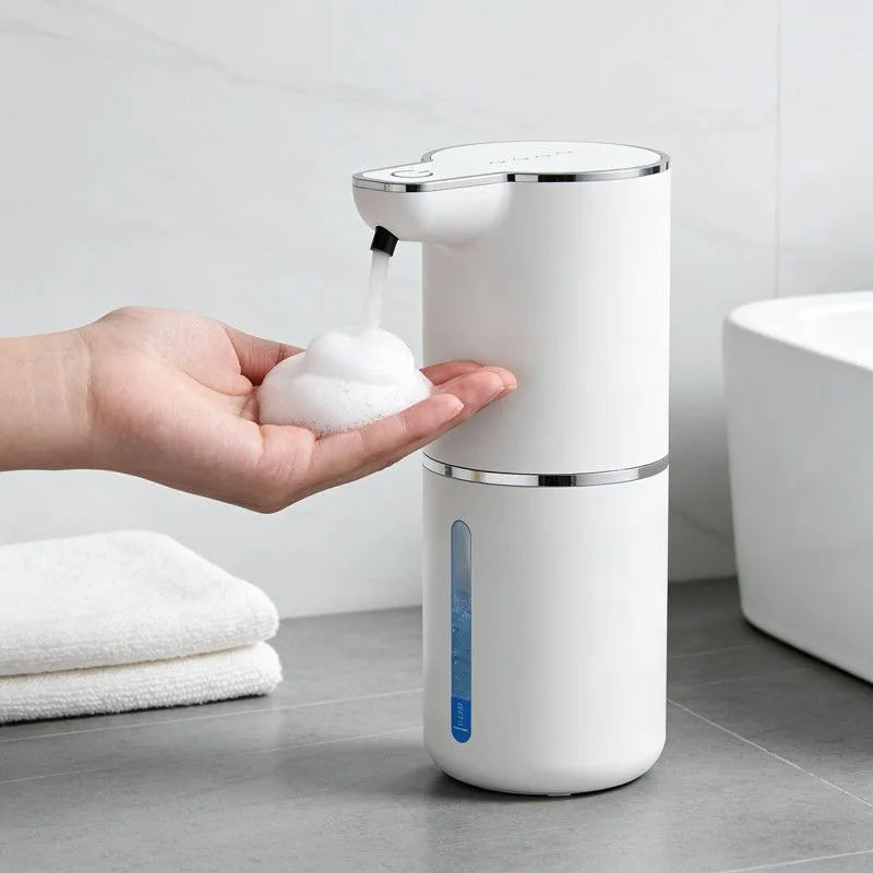 Contactless Sensor Foam Soap Dispenser Rechargeable Wall Mount Vertical Hand Sanitizer Bubble Dispenser with Multi Speed