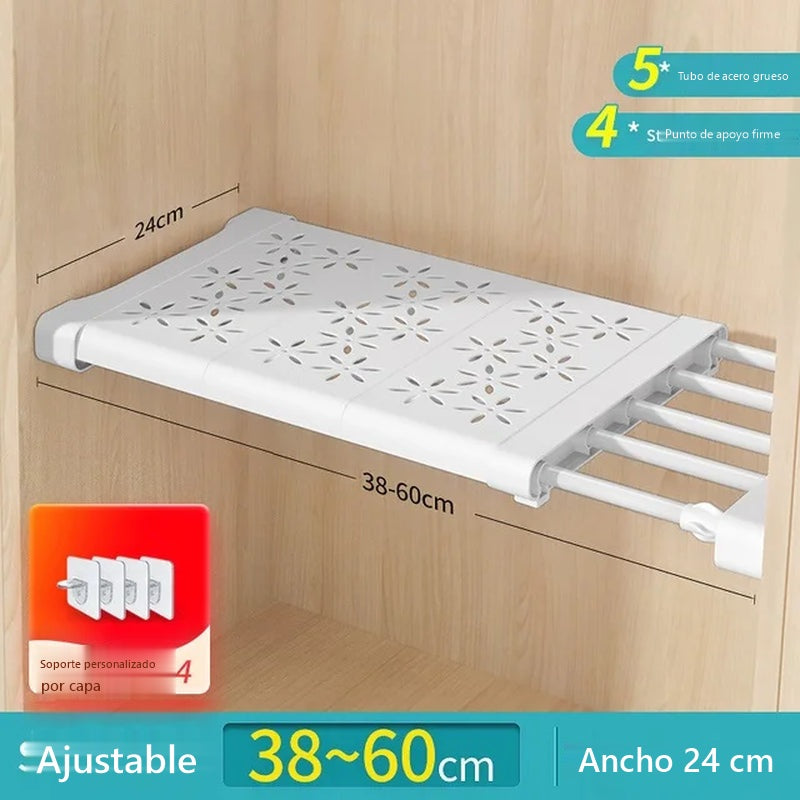 Estante ajustable 38-60 cm, ancho 24 cm