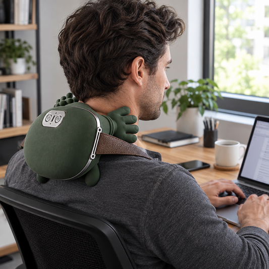 4D Bionic Neck & Shoulder Massager – Hands-Free Kneading Relief, Cordless & USB Rechargeable