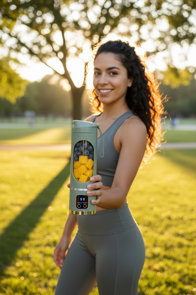 Lifestyle realista – Batidora portátil
