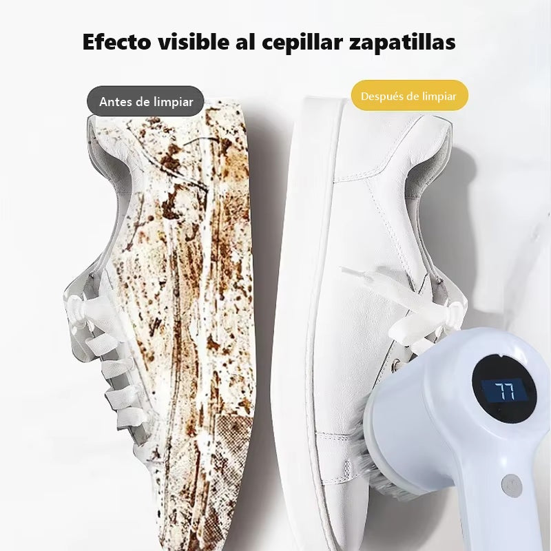 Efecto visible al cepillar zapatillas